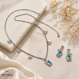 Dazzling Zircon Pendant Set