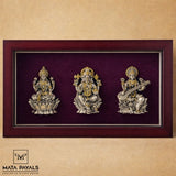 Dual Tone Lakshmi Ganesha Saraswati