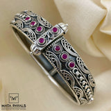 Radiant Oxidised Women's Kada