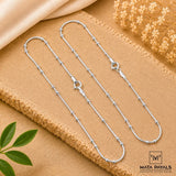 Expectational Silver Anklet