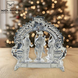 7 Cm Silver Ram Lalla Idol