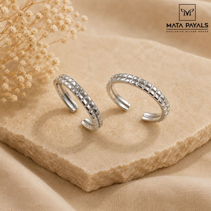 Silver Rhodium Toe Ring