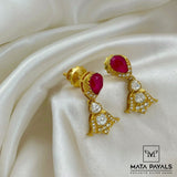 Radiant Red Moissanite Neckset