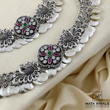 Luxurious Mayura Cut Stone Anklet