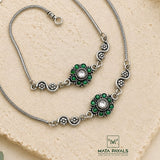 Floral Kundan Anklet