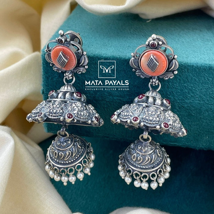Excellent Oxidised Jumka
