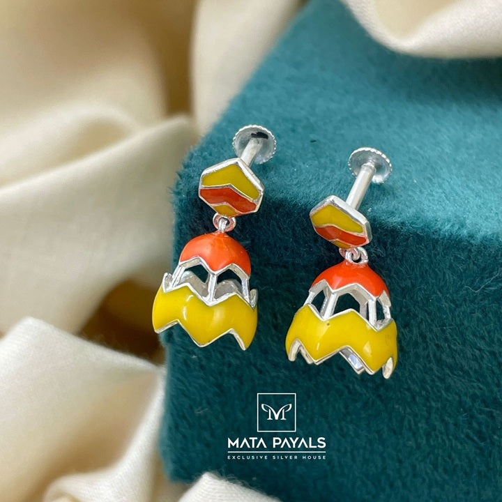 Unique Enamel Earring