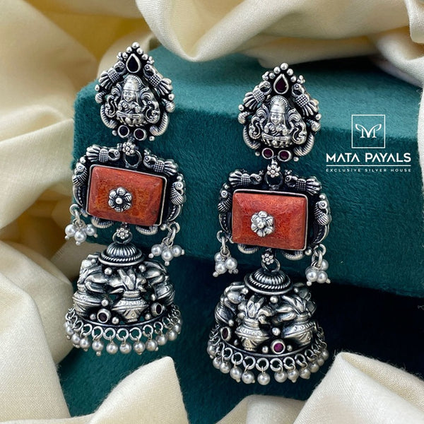 Essential Precious Oxidised Jumka