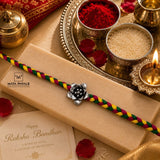 Oxidised Floral Rakhi