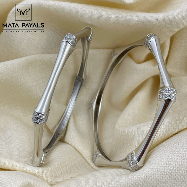 Classy Rhodium Bangle