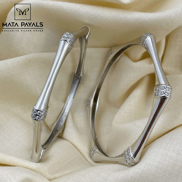 Classy Rhodium Bangle