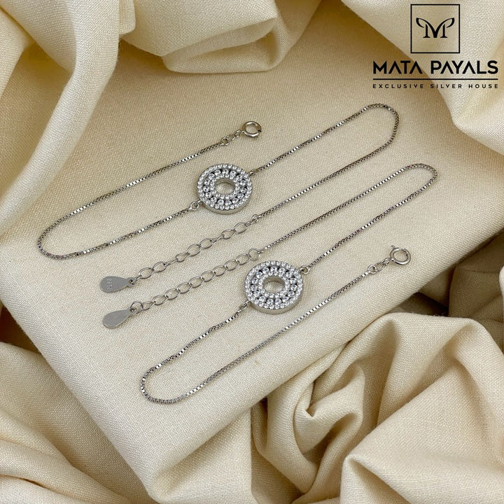 Simple Zircon Anklet