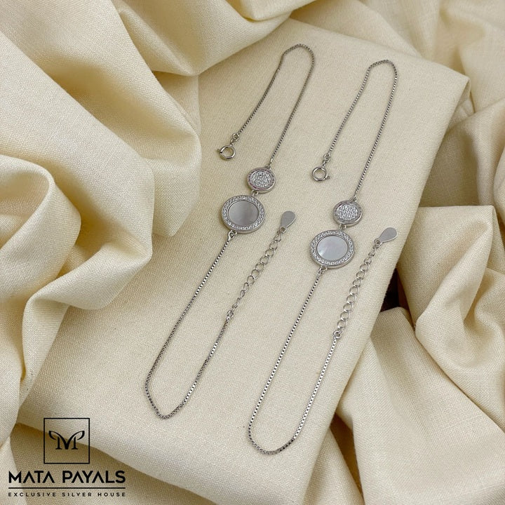 Simple Zircon Anklet