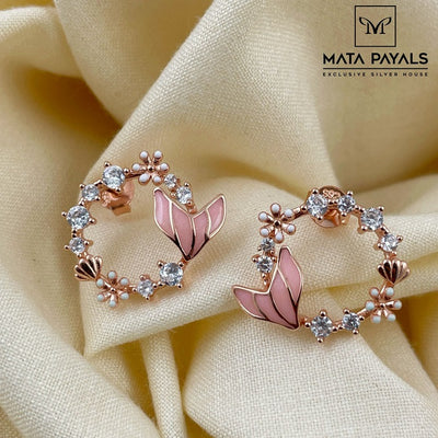 Elegant Rose Gold Stud