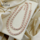 Iced Rose Gold Anklet