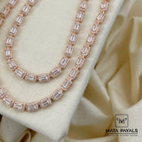 Iced Rose Gold Anklet