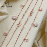 Zircon Stone Rose Gold Payal