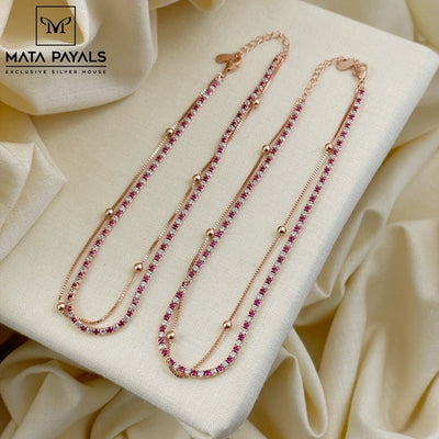 Dreamy Rose Gold Anklet