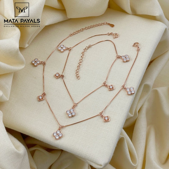 Zircon Charm Rose Gold Payal
