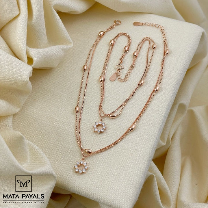 Designer Rose Gold Anklet