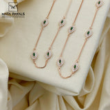 Rose Gold Stone Payal