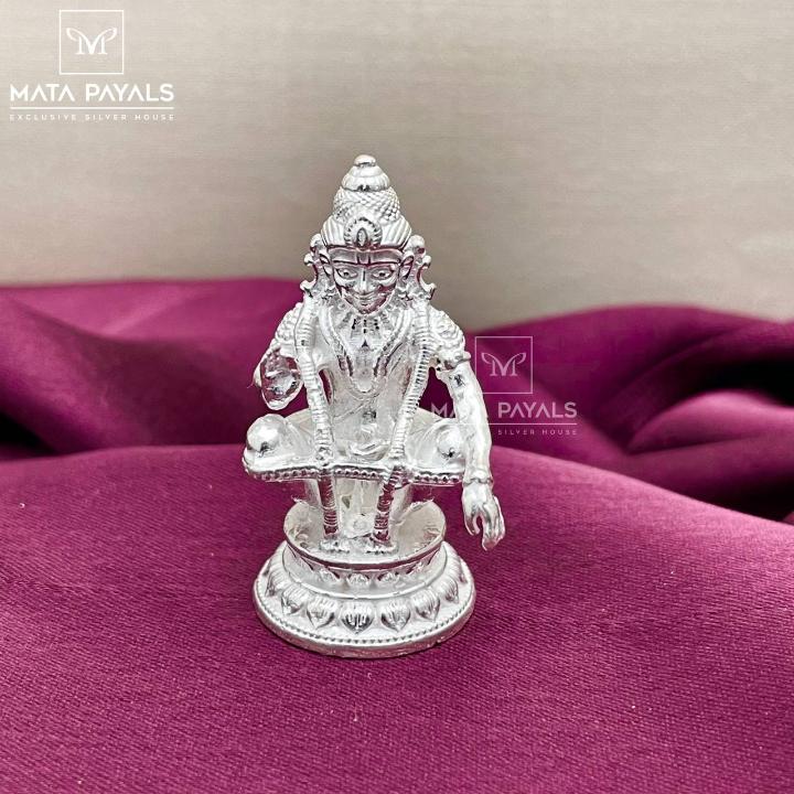 Shri Ayyapa Swami Silver Idol