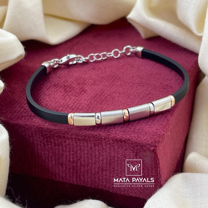 Dual Tone Silicon Bracelet