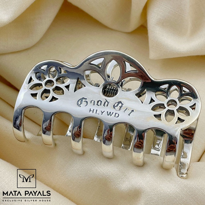 Fancy Silver Hair Clip