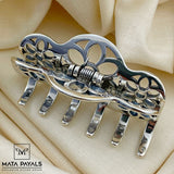 Fancy Silver Hair Clip