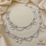Sparkling Silver Anklet