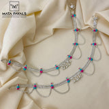 Fabulate Silver Anklet