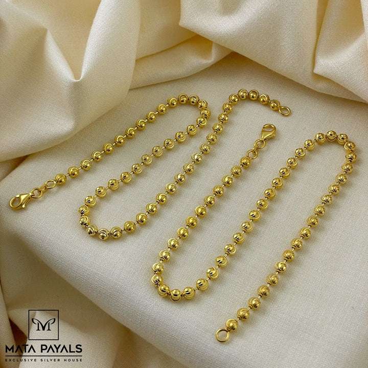 Ethnical Gold Polish Anklet