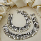 Antique Oxidised Payal