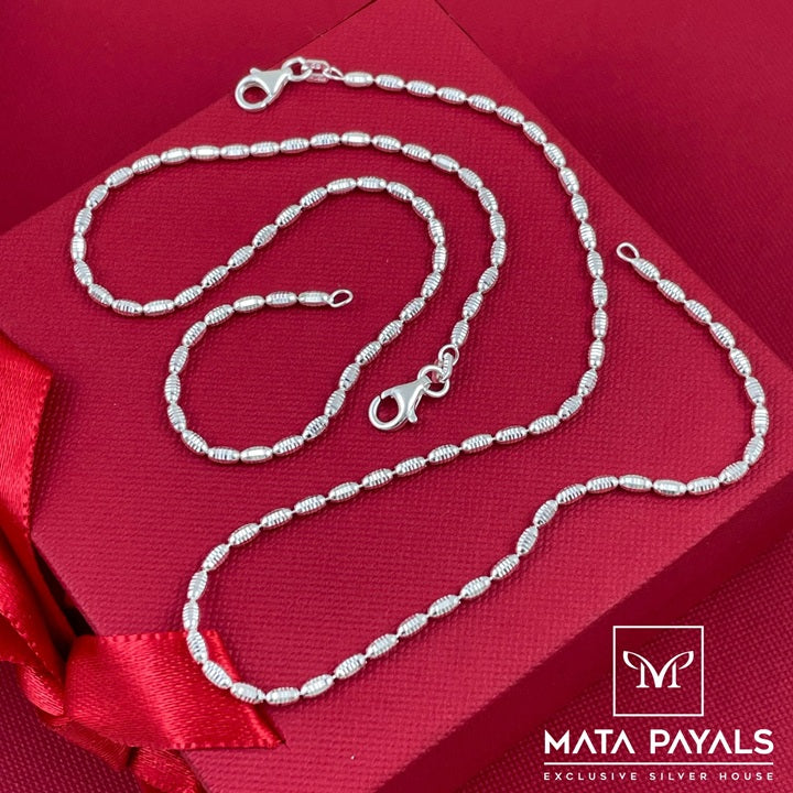 Eccentric Silver Anklet
