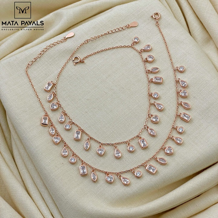 Mesmeric Rose Gold Anklet