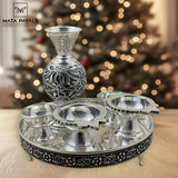 Small Size Oxidised Pooja Set