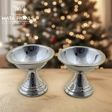 Attractive Plain Silver Deepa