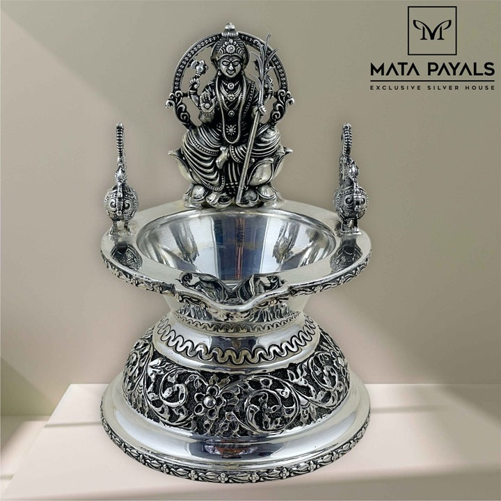 Traditional Oxidised Lakshmi Deepa