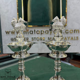 Attractive Plain Silver Deepa