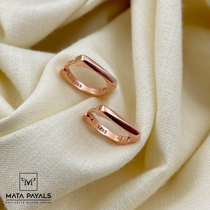 Cute Rose Gold Hoop