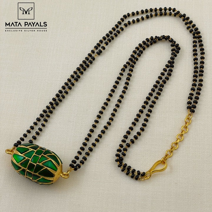 Greenish Kundan Mangalsutra