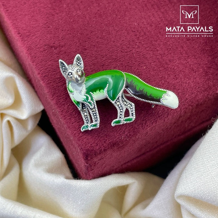 Ravishing Wolf Brooch