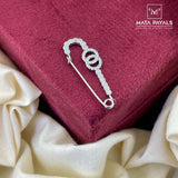 Simple Zircon Saree Pin