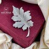 Sparkling Leaf Brooch
