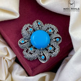 Majestic Turquoise Pendant Cum Brooch