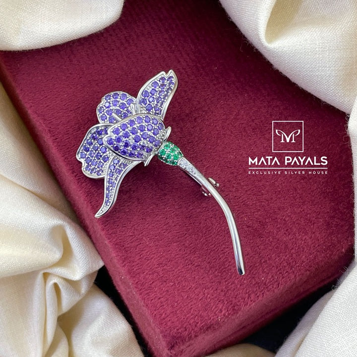 Colourful Zircon Brooch