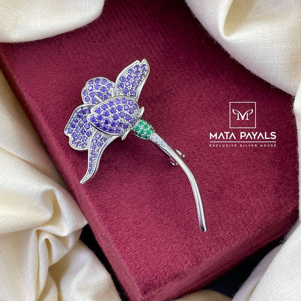 Colourful Zircon Brooch