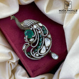 Majestic Peacock Brooch