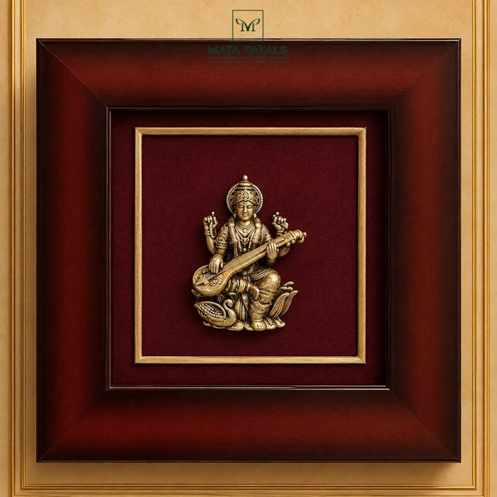 Oxidised Saraswathi Frame