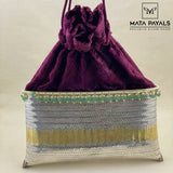 Ethnical Kundan Mayura Bag